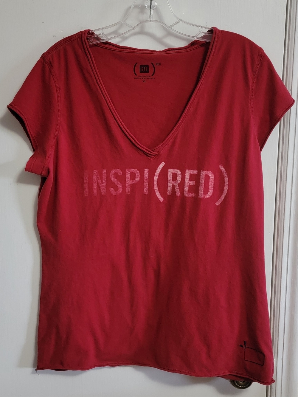 GAP Project (RED) short-sleeved red T-shirt